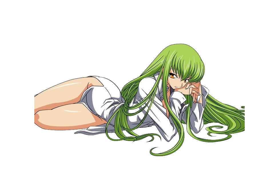 C.C. reclining artwork